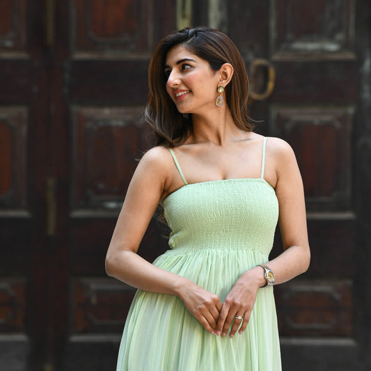 Mint Green Sequin Maxi Dress